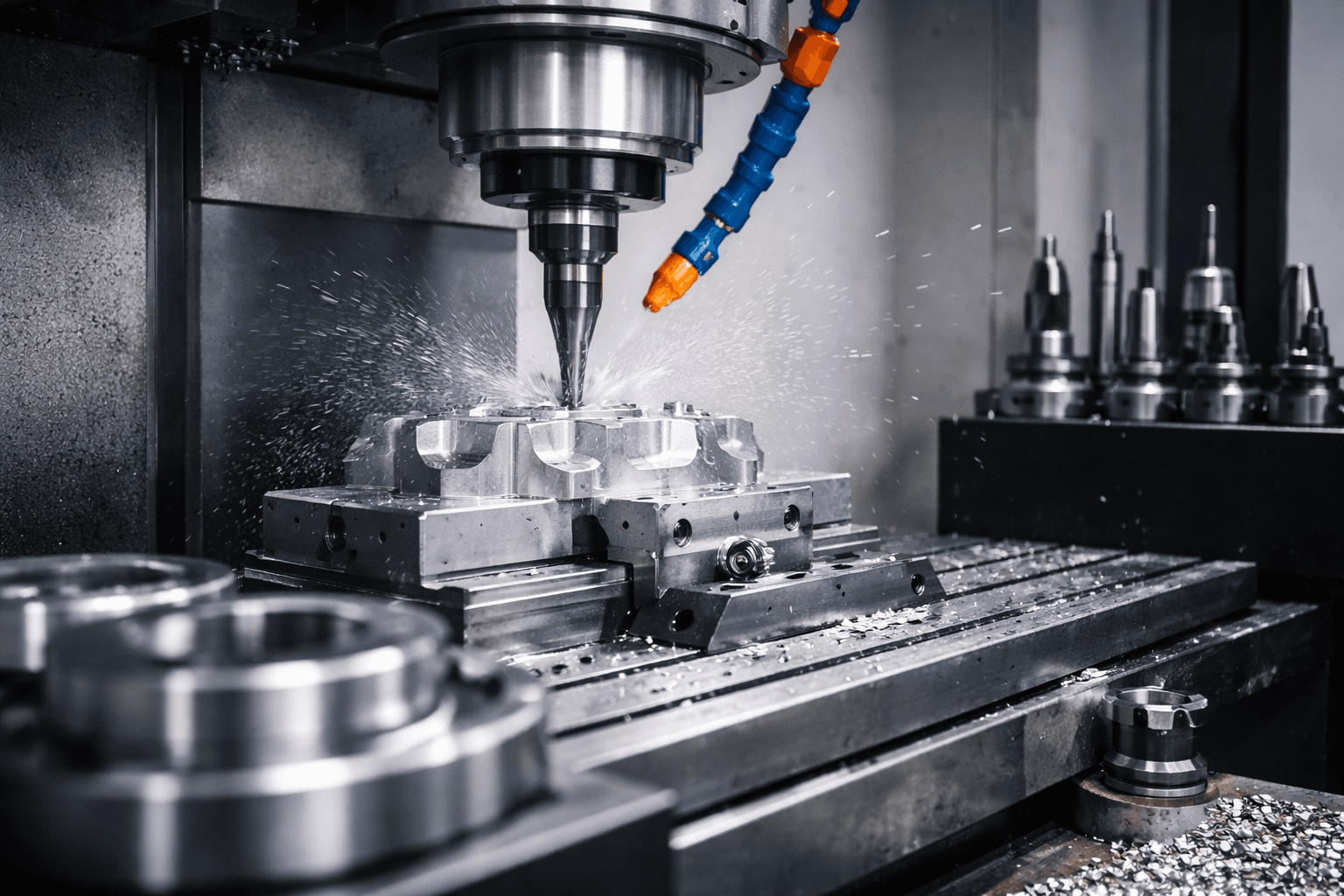 CNC machining background